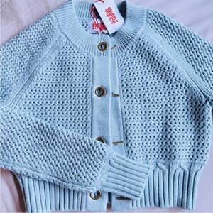 Solid & Striped Blue Metallic Sweater XSmall NWT